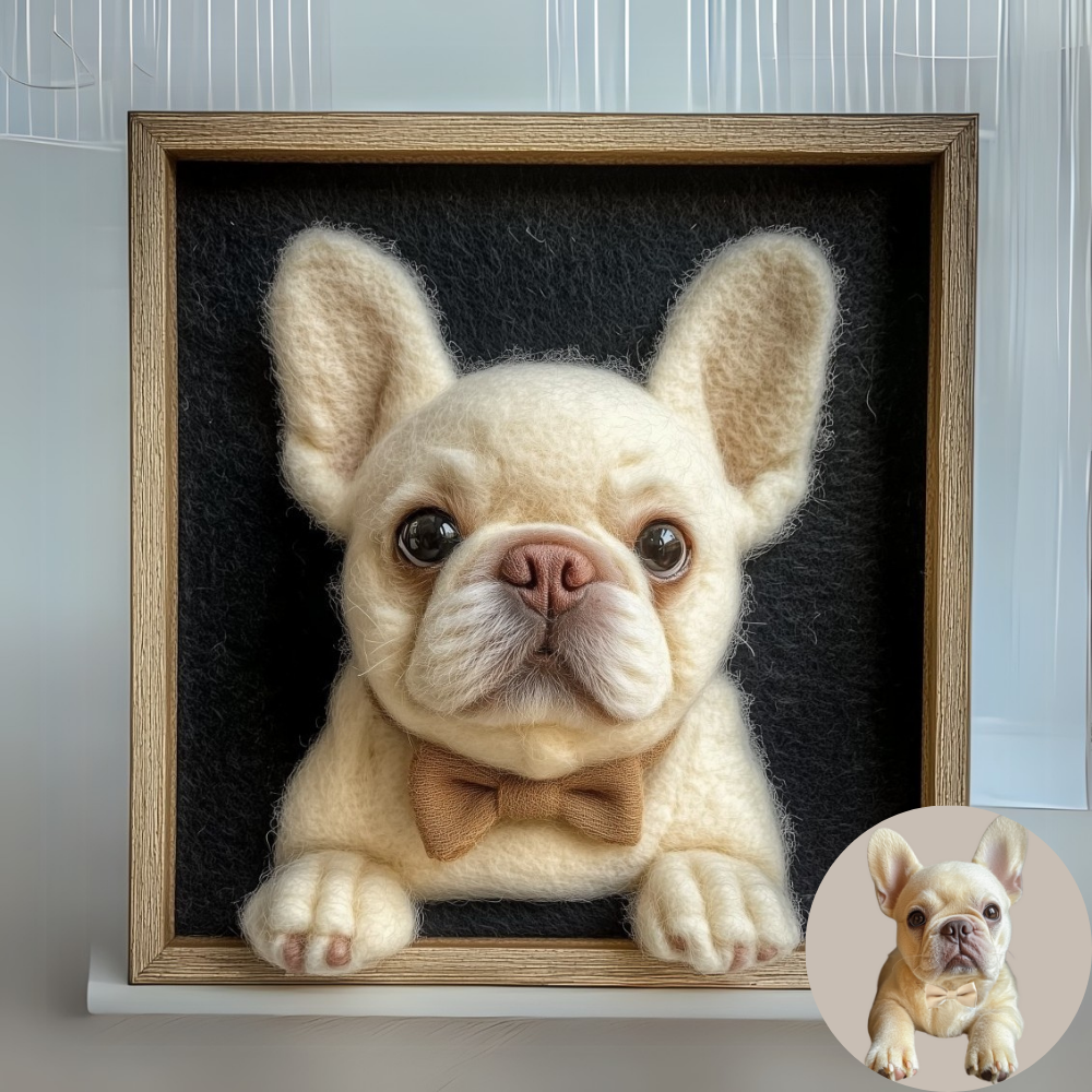 Custom Framed Pet Portrait-Dog
