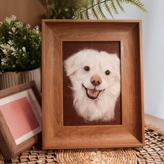 Custom Wool Painted  Portrait - Dog