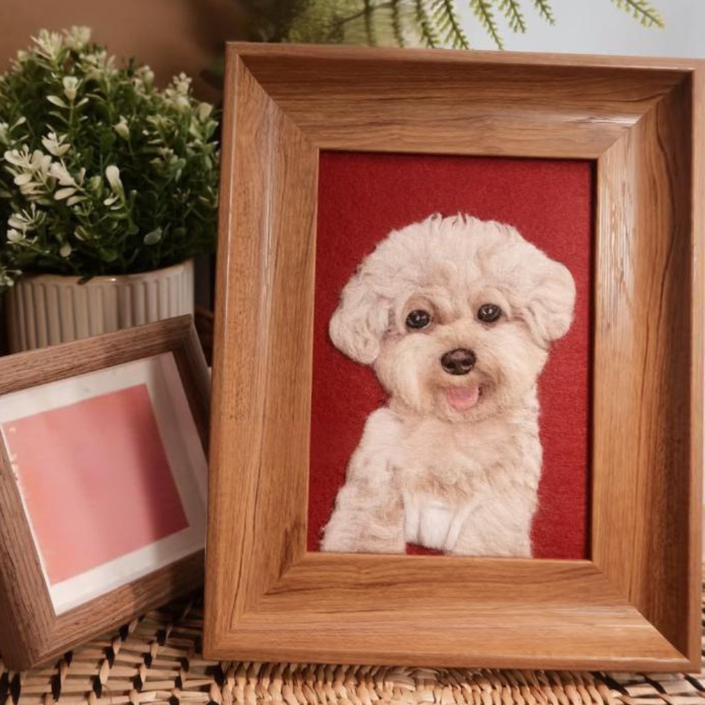 Custom Wool Painted  Portrait - Dog
